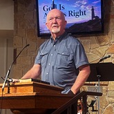 Dr. Marrow preaches on church stewardship emphasis at a local church